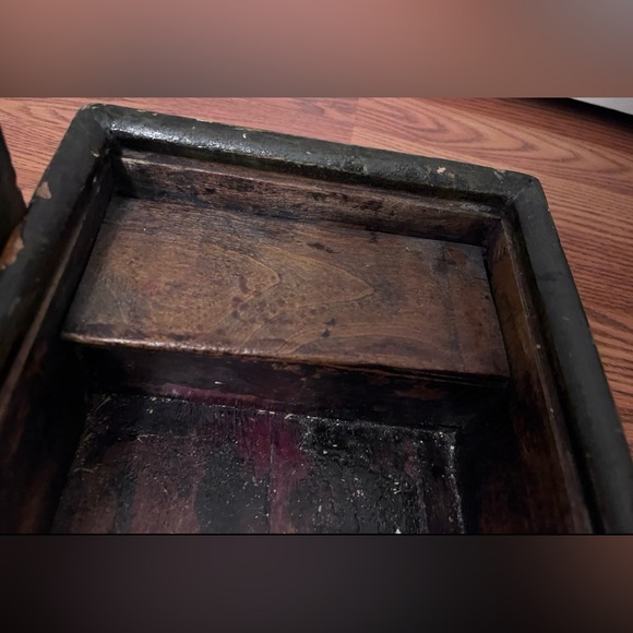 Antique Chinese Wooden Document Box - Picture 9 of 12